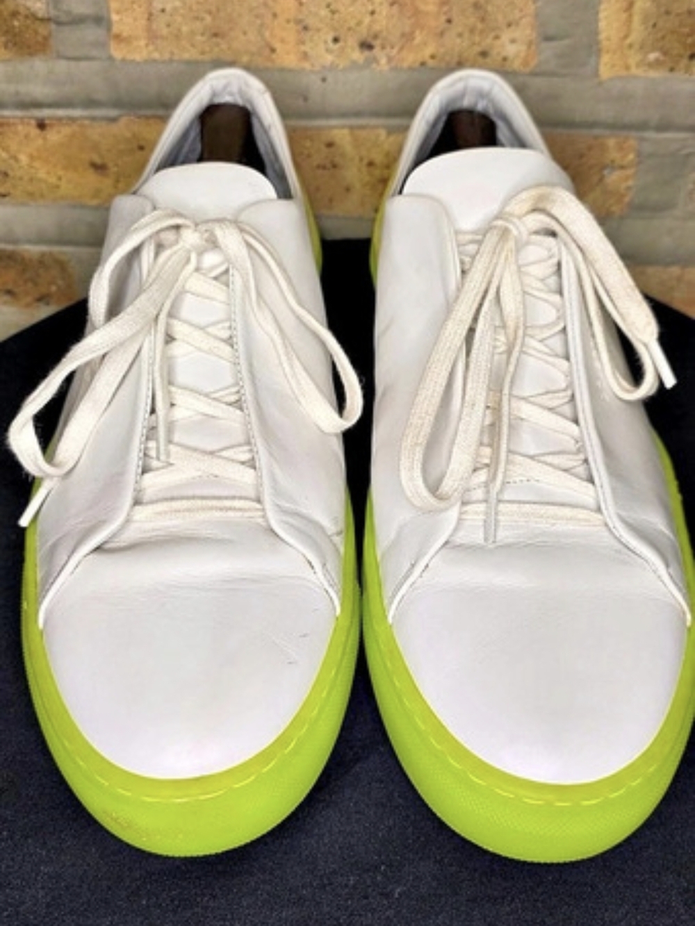 Men's Diverge White & Green Sneakers 12